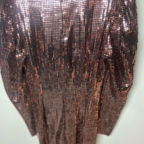 Zara Metallic Sequin Dress - Picture 5 of 7
